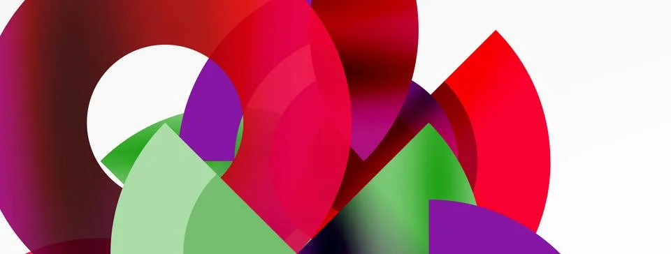 Circle geometric abstract vector background Illustrazione stock