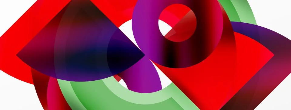 Circle geometric abstract vector background Illustrazione stock