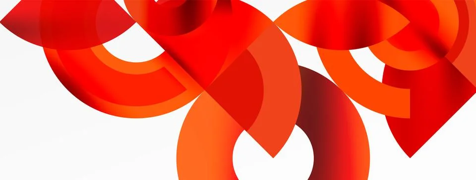 Circle geometric abstract vector background Illustrazione stock