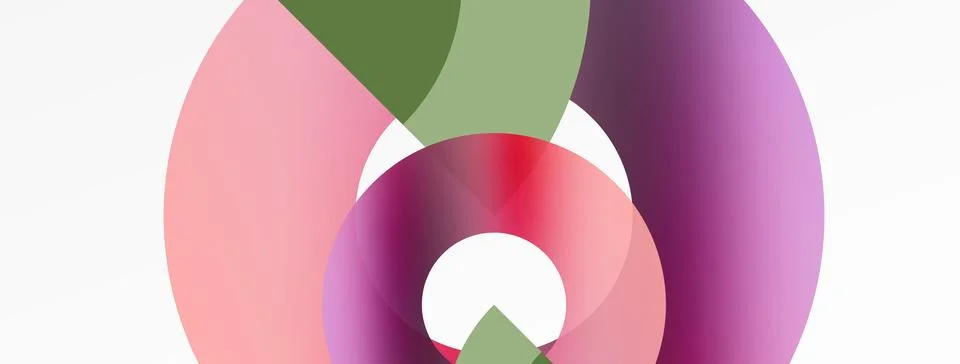 Circle geometric abstract vector background Stockillustratie