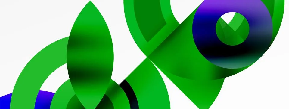 Circle geometric abstract vector background Stockillustratie