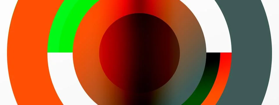 Circle geometric abstract vector background Stock Illustration