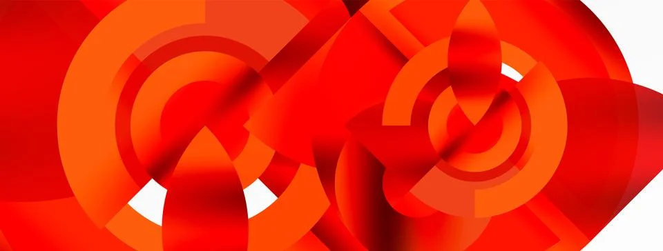 Circle geometric abstract vector background Illustrazione stock