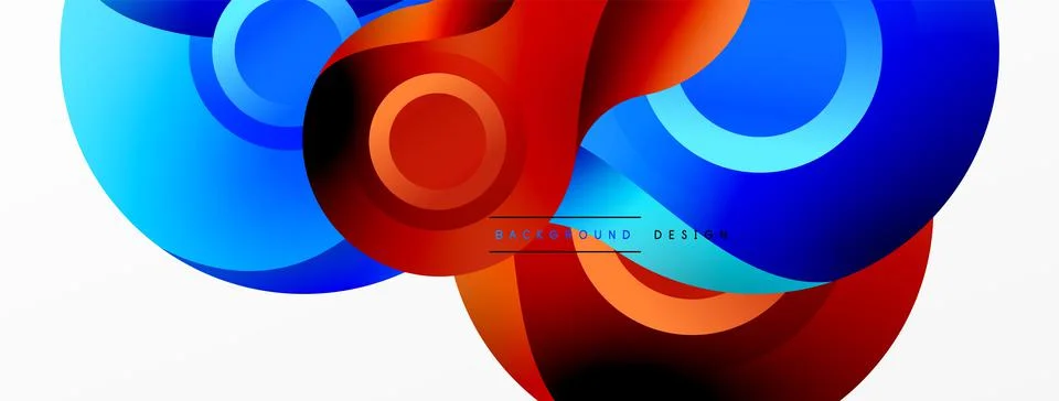 Circle geometric background. Abstract modern backdrop. Vector Illustration For Stockillustratie