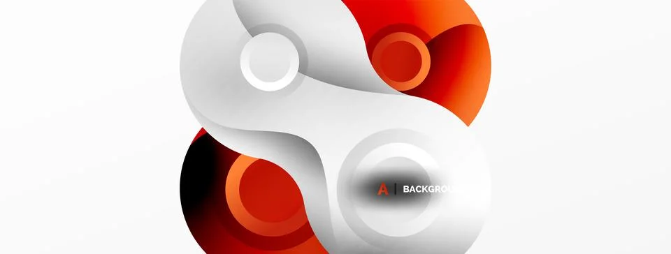 Circle geometric background. Abstract modern backdrop. Vector Illustration For Illustrazione stock