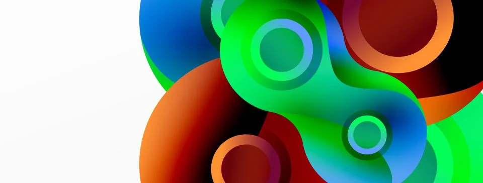 Circle geometric background. Abstract modern backdrop. Vector Illustration For Stockillustratie