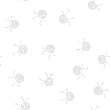 Circle geometric character glyph vector seamless pattern Stock Illustration