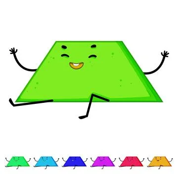 Circle geometric shape character cartoon vector graphic イラスト素材