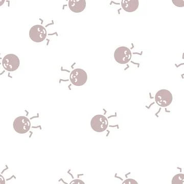 Circle geometric shape character glyph vector seamless pattern Stock Illustration