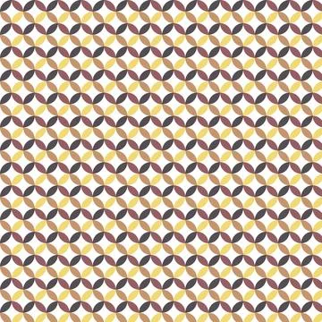 Circle geometric shaped seamless pattern background Stock Illustration