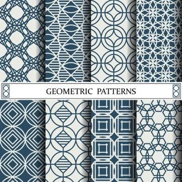 Circle geometric vector pattern,pattern fills, web page, background, surface  Stock Illustration