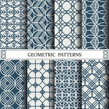 Circle geometric vector pattern,pattern fills, web page, background, surface  Stock Illustration