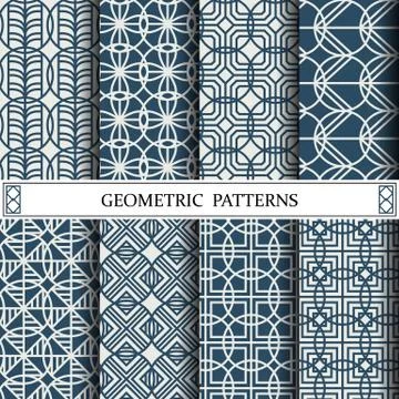 Circle geometric vector pattern,pattern fills, web page, background, surface  Stock Illustration