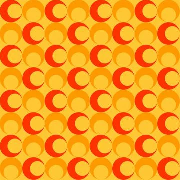 Circle geometrical repeat pattern shape Stock Illustration