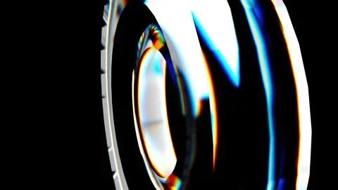 Circle glass element Illustrazione stock