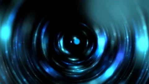 Circle Glow Blue Background witn Particles Moving Background  lights 4K Stock Footage 257774809