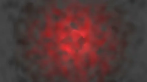 A circle of glowing lights revolves in clouds of red smoke. looped abstract anim Stock Footage 158442136
