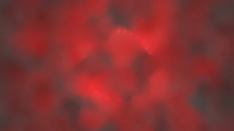 A circle of glowing lights revolves in clouds of red smoke. looped abstract anim Stock Footage 158442152