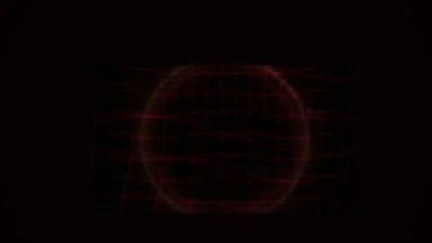 Circle of Glowing Red Light with Grid Lines for Motion Graphics Background Stock Footage 343692451