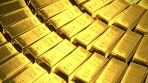 Circle of gold - loop Video stock 5701156