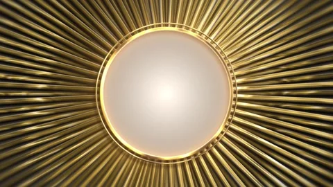 Circle gold luxury background Stock Footage 229324234