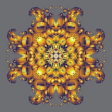 Circle golden abstract design Stock Illustration