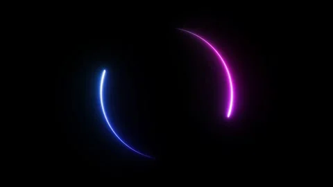 Circle Gradient Chasing Lines running around Overlay effect Stock Footage 322791086