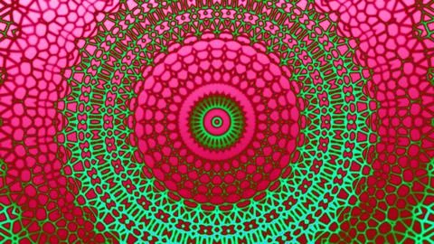 Circle gradient kaleidoscopic pattern effect Illustrazione stock