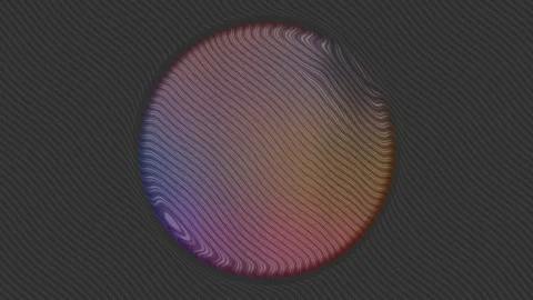 Circle Gradient with Noise Lines Waves Rotation Motion Loop Abstract Background Stock Footage 131310092