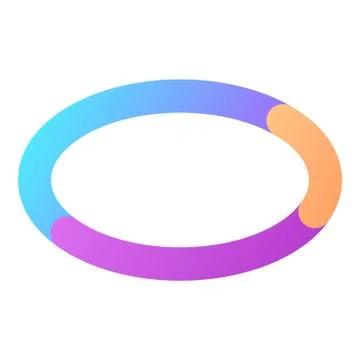 Circle graph icon, isometric style Illustrazione stock