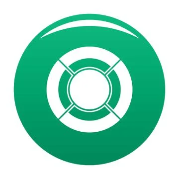 Circle graph icon vector green Stockillustratie