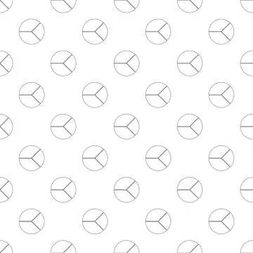 Circle graph pattern vector seamless Illustrazione stock