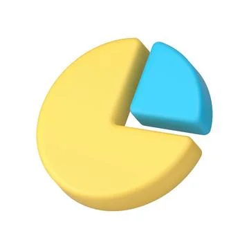 Circle graph pie chart scheme section segment economy budget calculation isom Stock Illustration