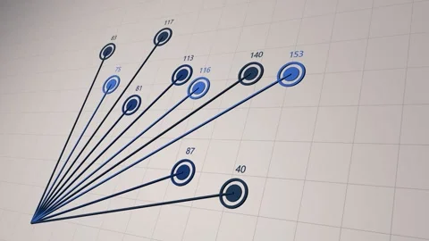 Circle graph V1 animated mp4 Stock Footage 290089611
