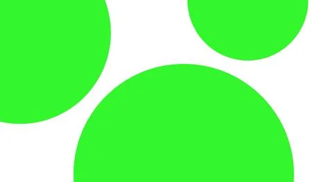 Circle Green White Background. Geometric Abstract Simple Template Stock Illustration