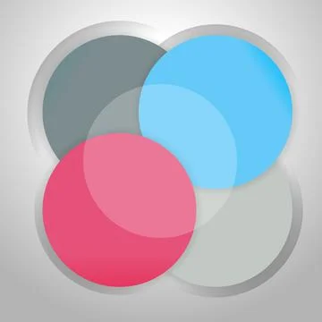 Circle on grey Background. Business Web Design Advertise Template. Clean Styl Stock Illustration