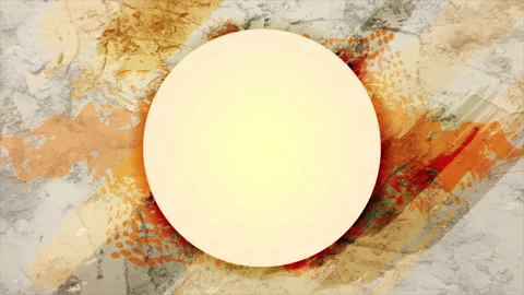 Circle on grey orange grunge texture background Stock Footage 246724109
