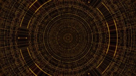 Circle with grid, abstract business science or computer technology background Stock Illustration