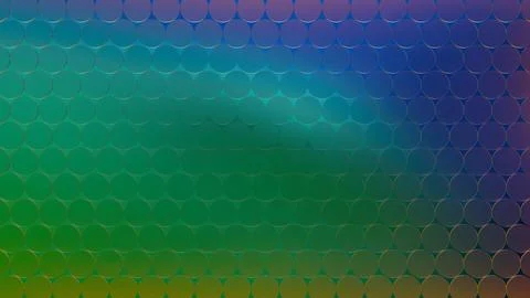 Circle grid with blue top and green bottom gradient pattern across surface... Stock Illustration