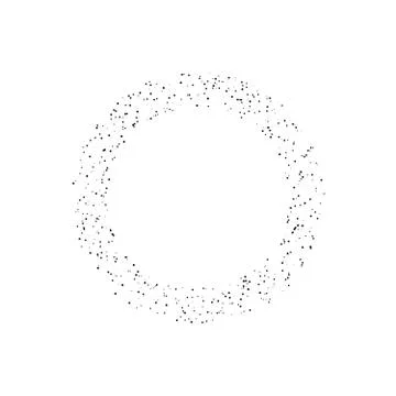 Circle grunge ink spot vector background Ilustración de archivo