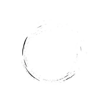 Circle grunge ink spot vector background Stock Illustration