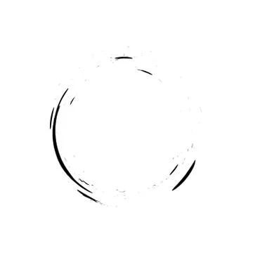 Circle grunge ink spot vector background Stock Illustration