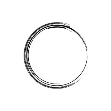 Circle grunge ink spot vector background Stock Illustration