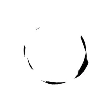 Circle grunge ink spot vector background Stock Illustration