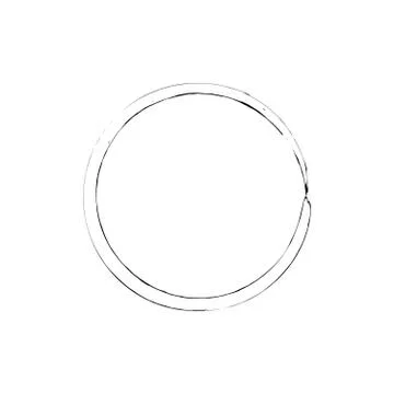 Circle grunge ink spot vector background Stock Illustration