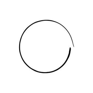 Circle grunge ink spot vector background Stock Illustration