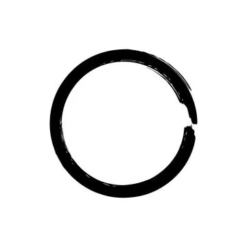 Circle grunge ink spot vector background Stock Illustration