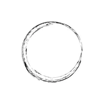 Circle grunge ink spot vector background Stock Illustration