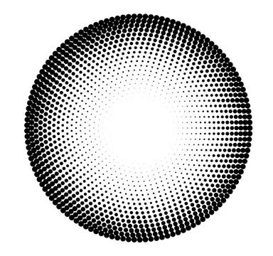 Circle half tone gradient background. Stock Illustration