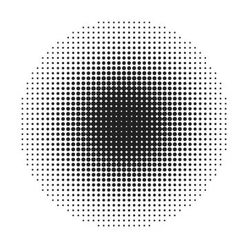 Circle halftone 5 Stock Illustration